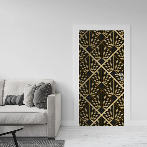 Elegancka harmonia Art Deco w ciemnych odcieniach