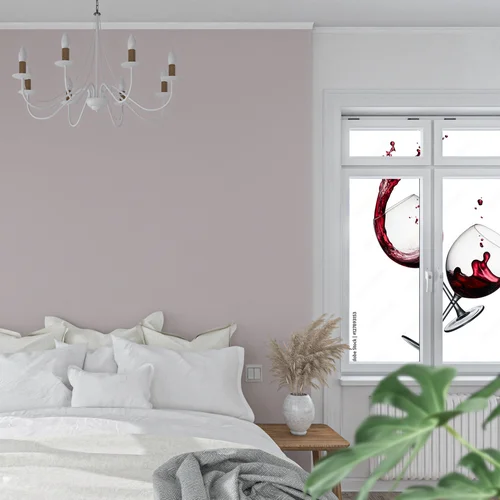 Elegancja czerwonego wina w minimalistycznym stylu