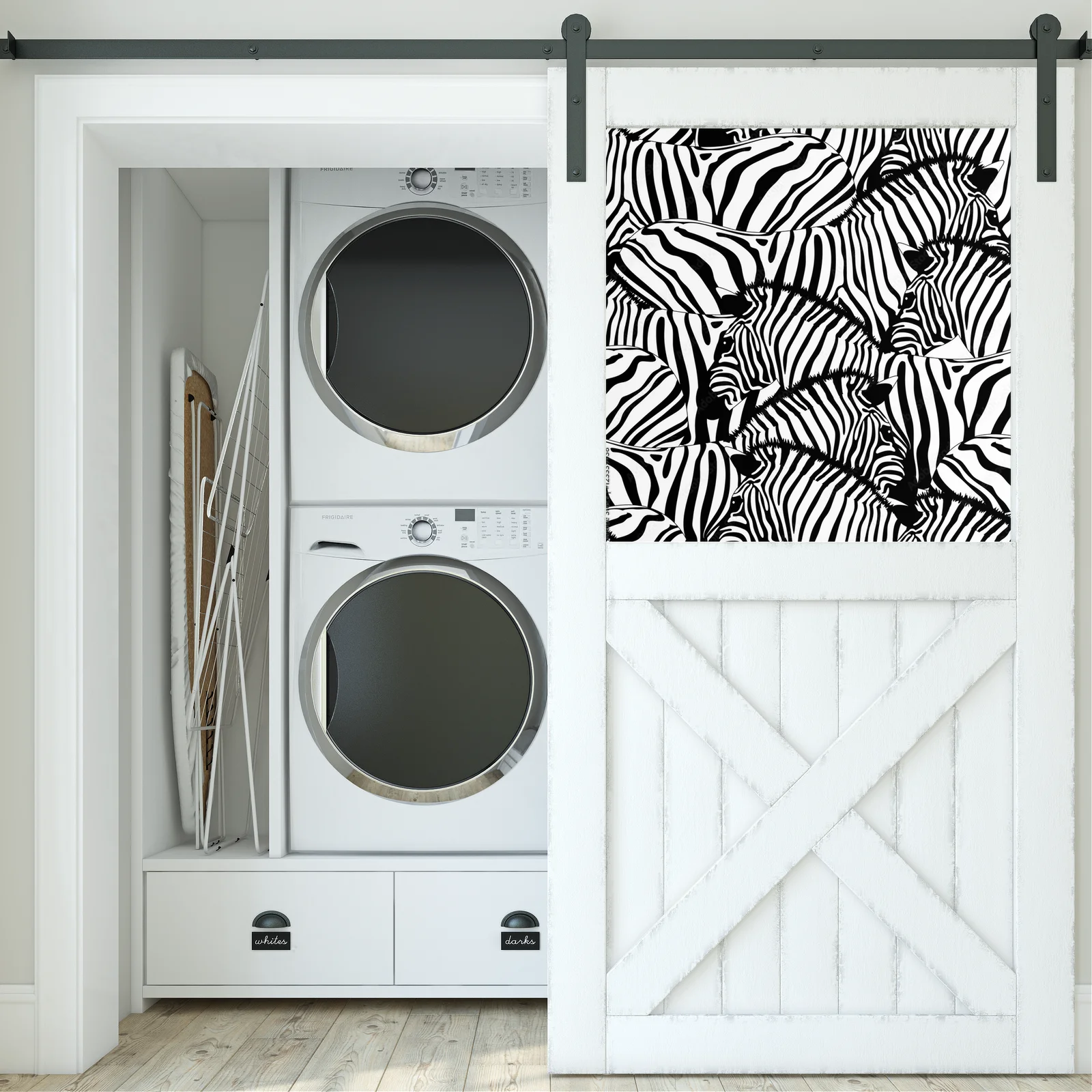 Elegancka zebra w monochromatycznych odcieniach