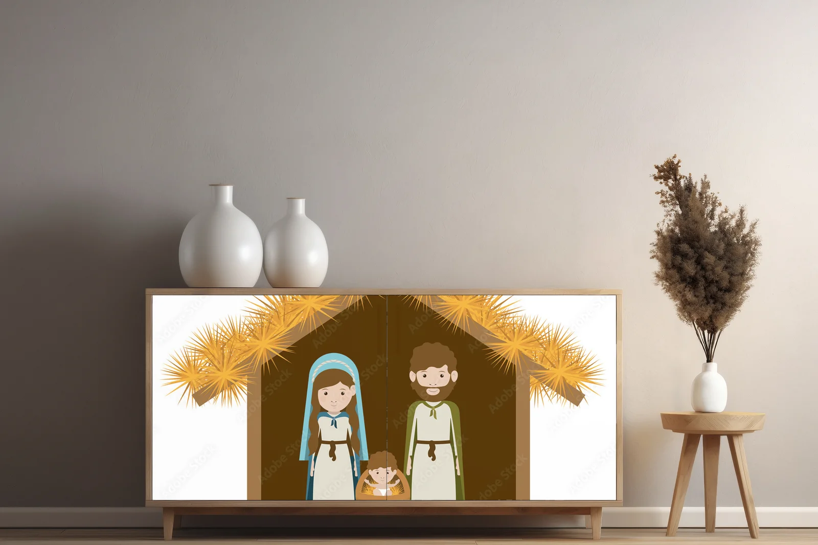 Urokliwy symbol spokoju i radości w świątecznym stylu
