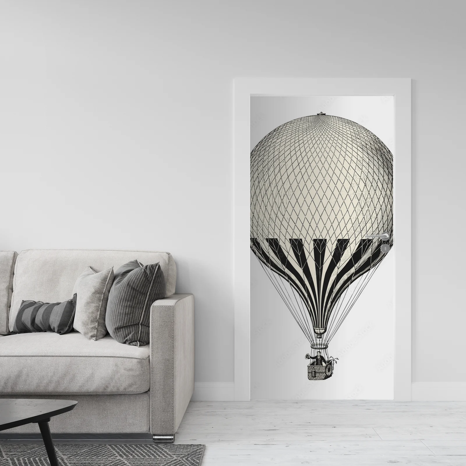 Vintage balon w romantycznym stylu