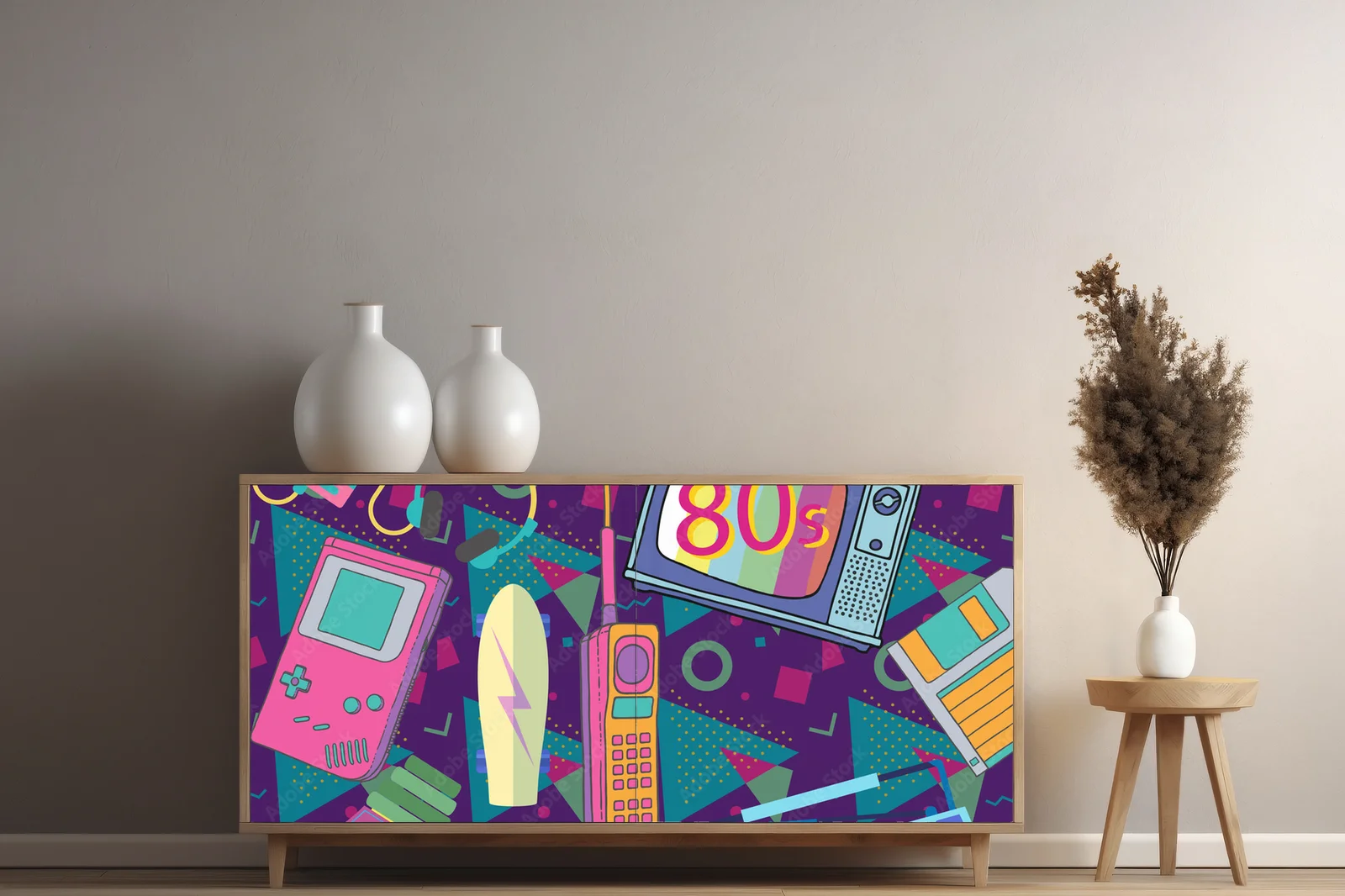Energiczne lata 80. w kolorze retro