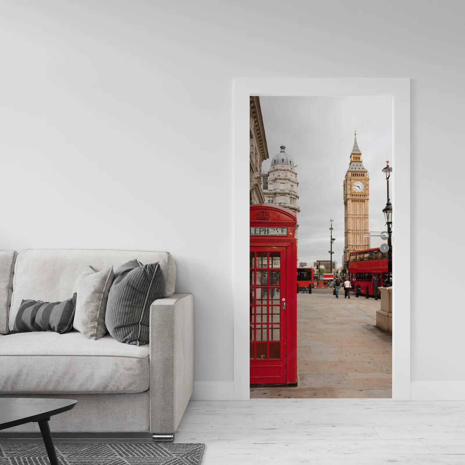 Elegancka panorama Londynu w stonowanych odcieniach