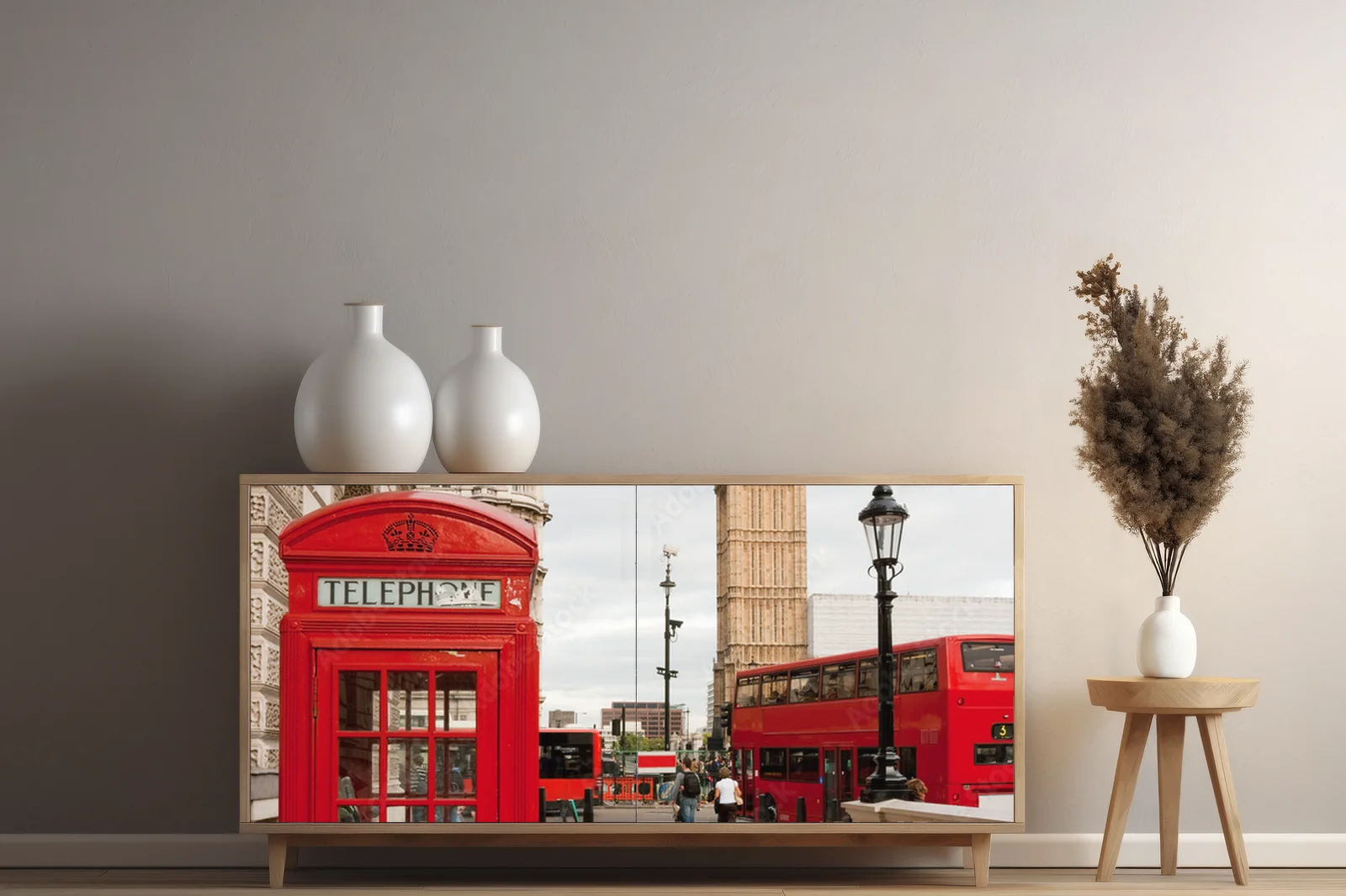 Elegancka panorama Londynu w stonowanych odcieniach