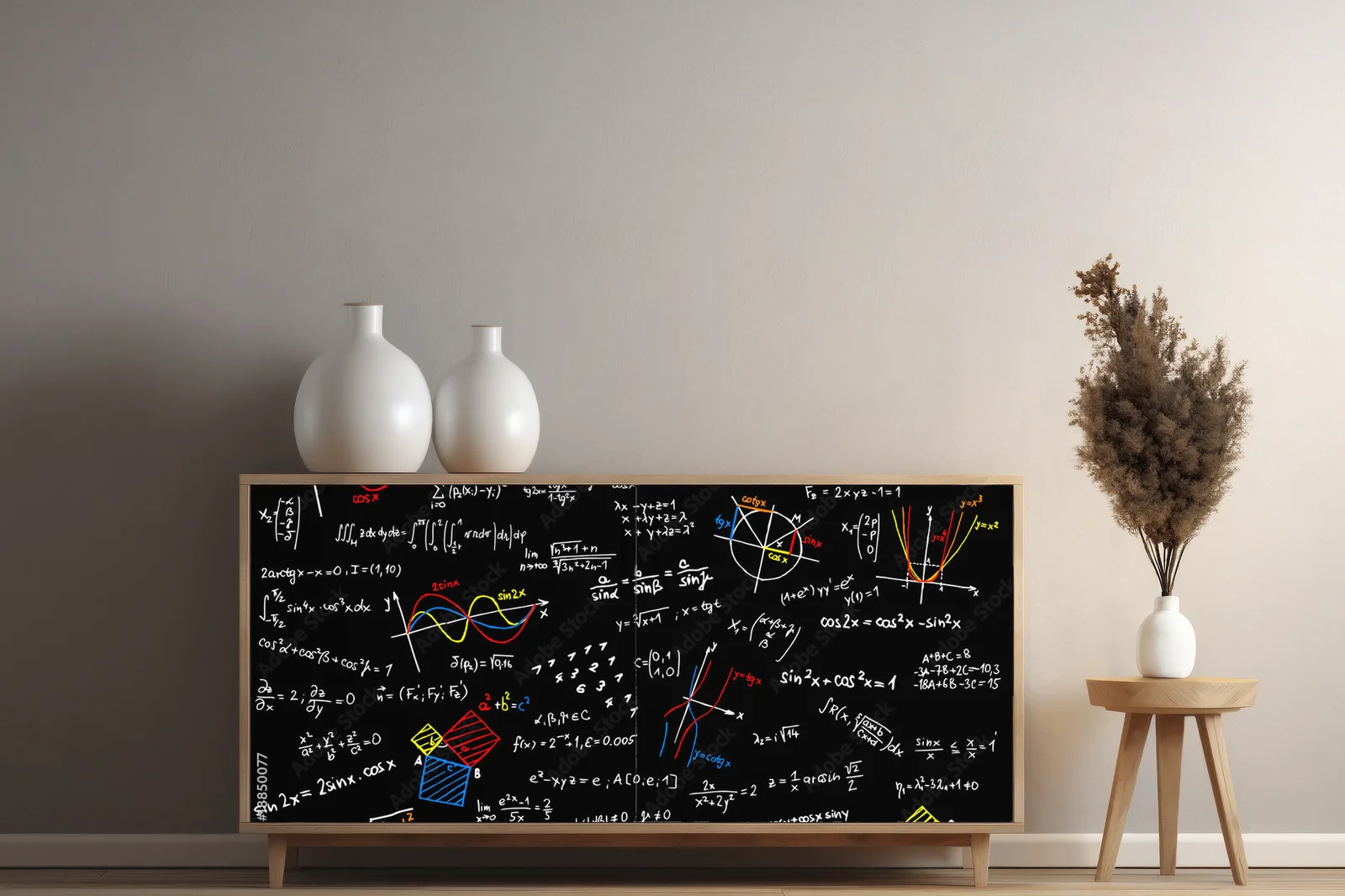 Czarne tablice pełne matematycznych szkiców