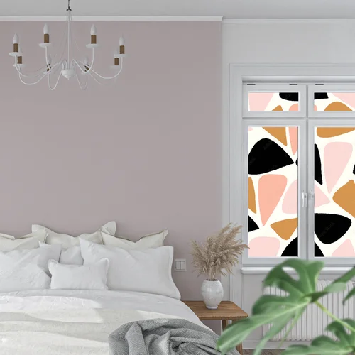 Nowoczesne geometryczne kształty w odcieniach różu