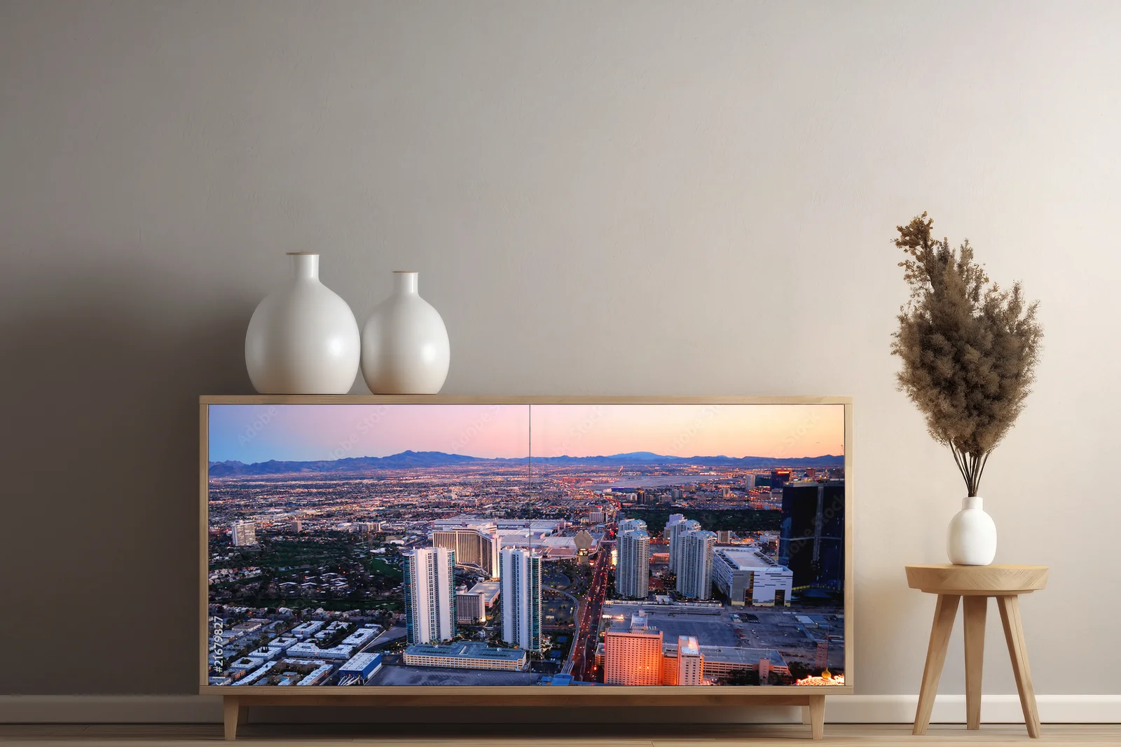 Widok na Las Vegas w hipnotyzujących odcieniach