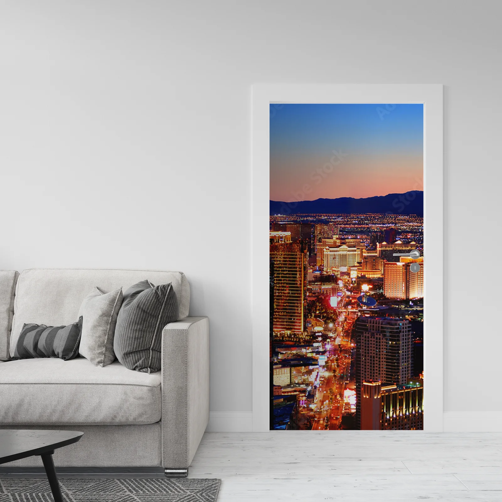 Nocna panorama miasta Las Vegas pełna magii