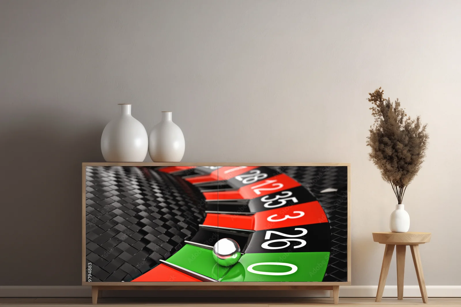Elegancka grafika inspirowana ruletką