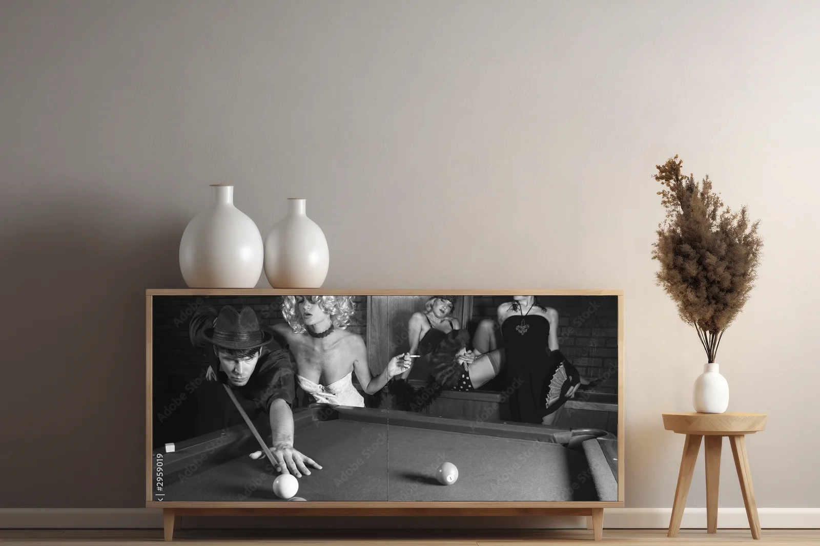 Retro rozgrywka w bilard w eleganckim stylu