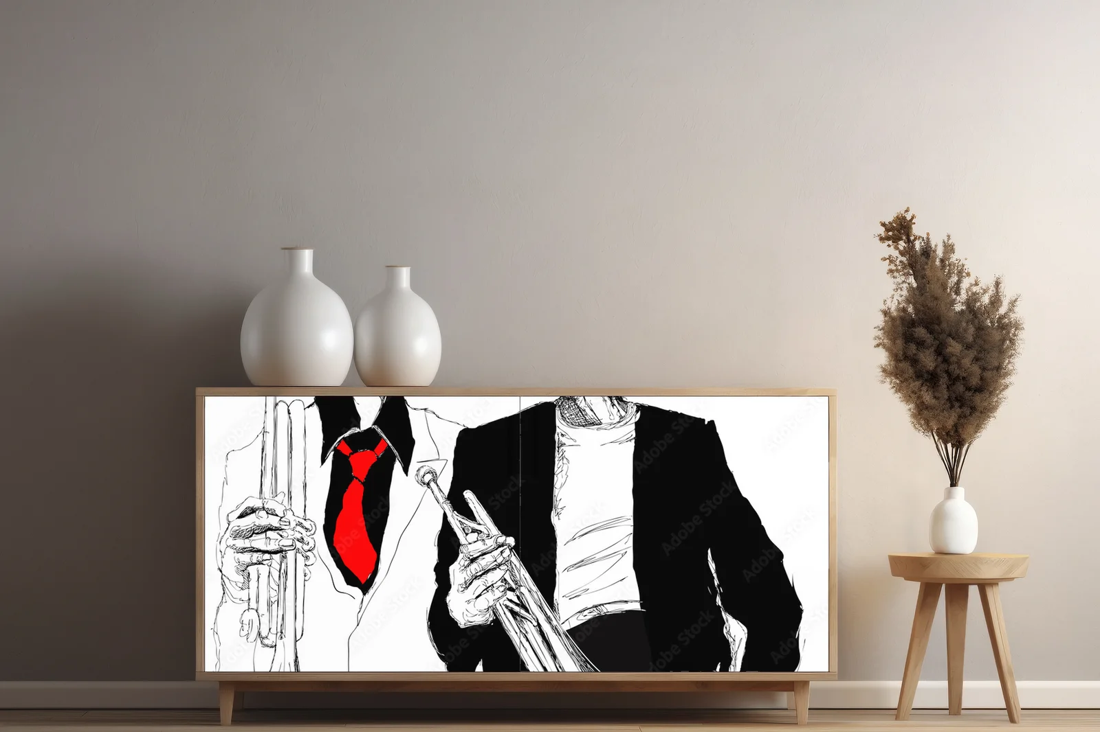 Muzykalna pasja w bieli: Trębacze na tle harmonii