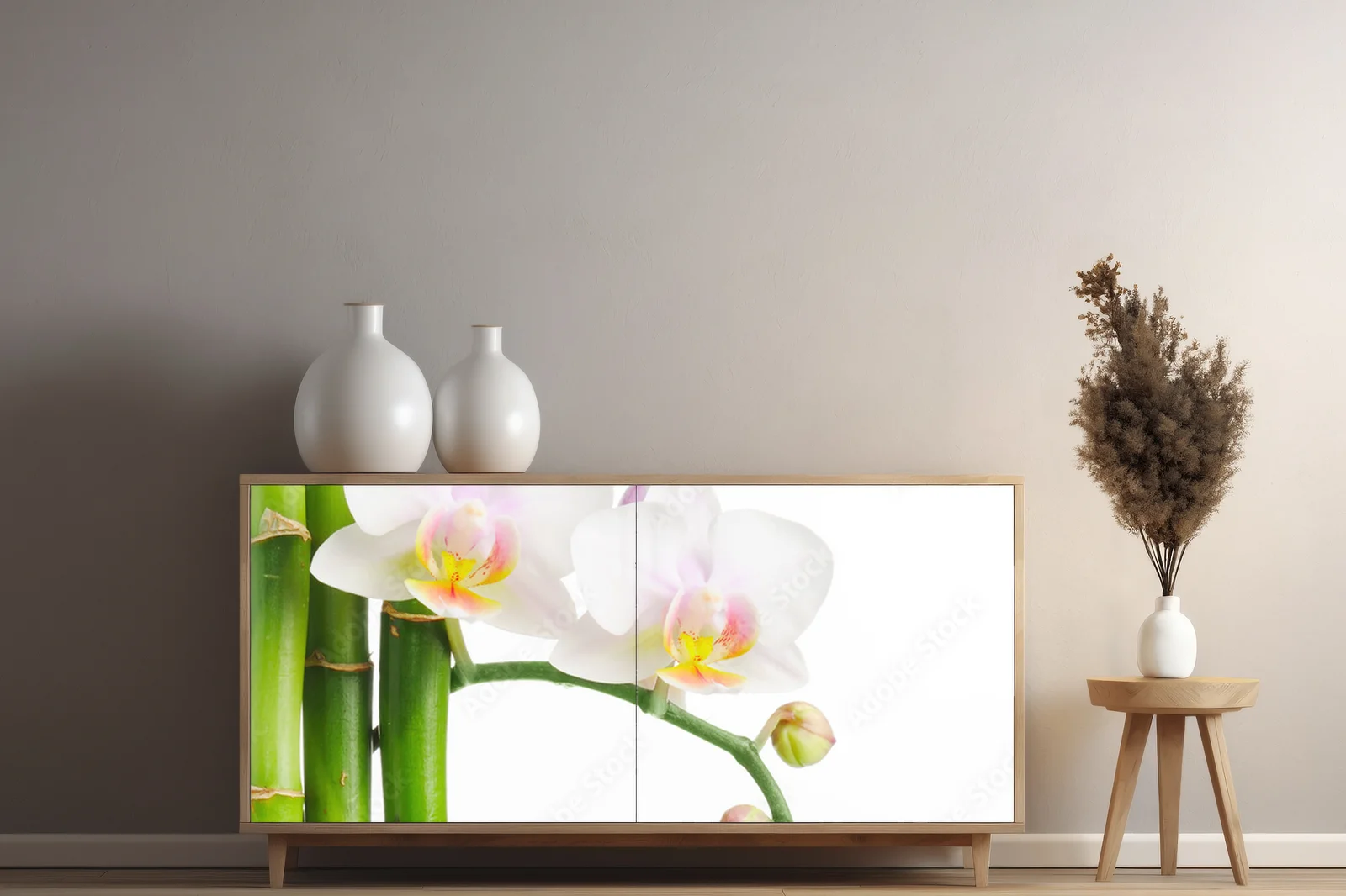 Elegancja orchidei: biały powiew naturalności