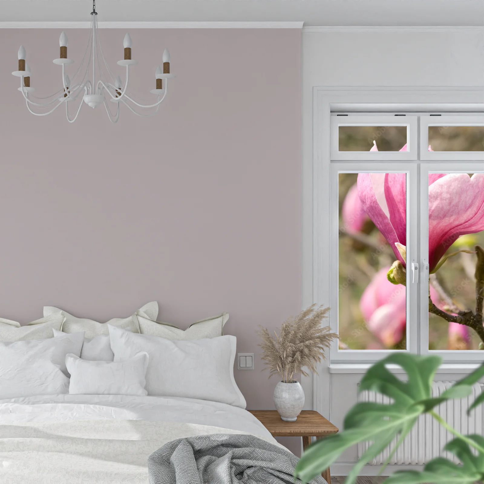 Elegancka magnolia w ciepłych odcieniach