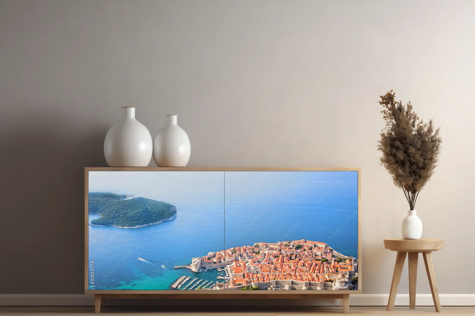 Atrakcyjne ujęcie Dubrovnika z lotu ptaka