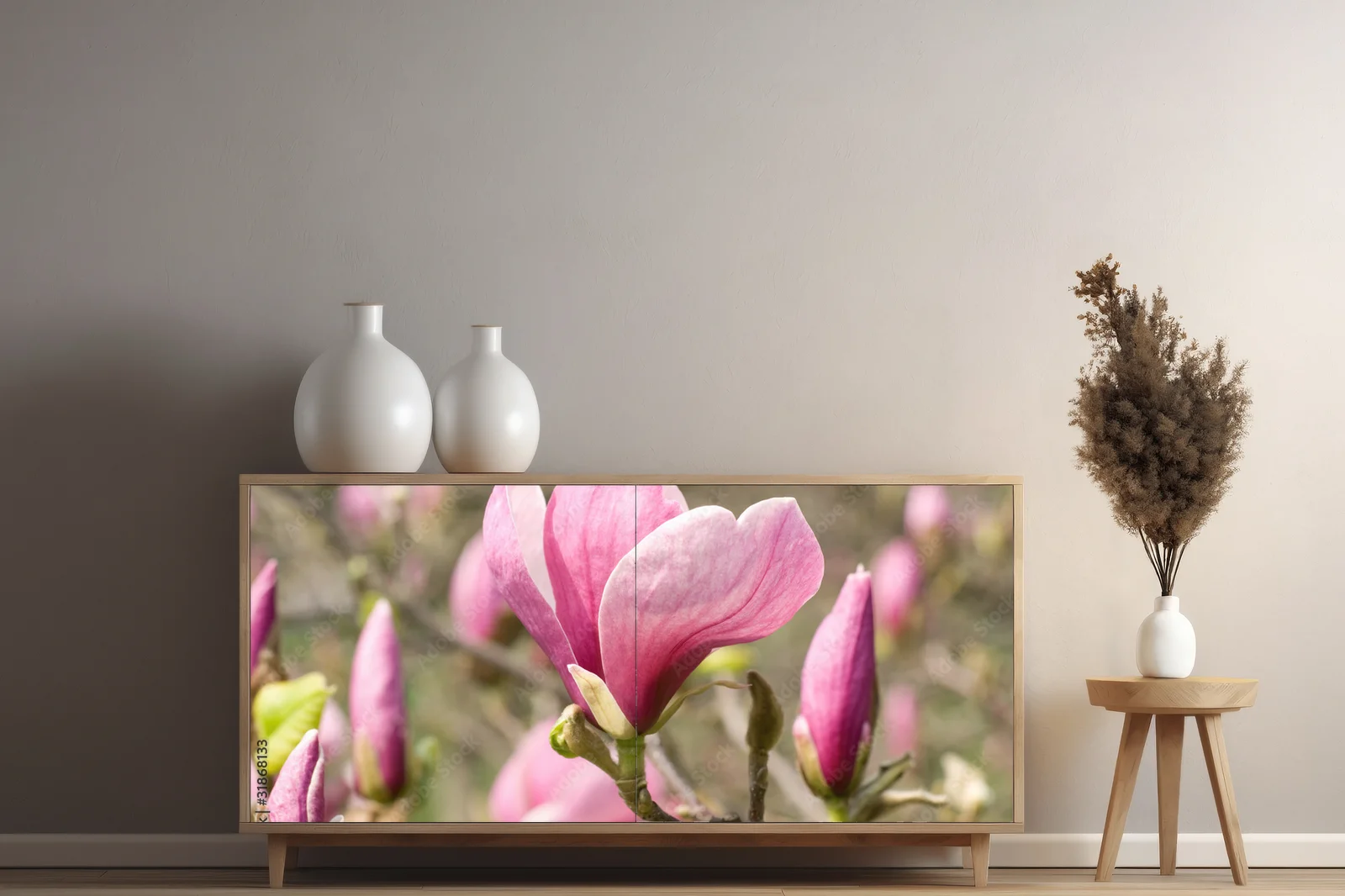 Elegancka magnolia w ciepłych odcieniach