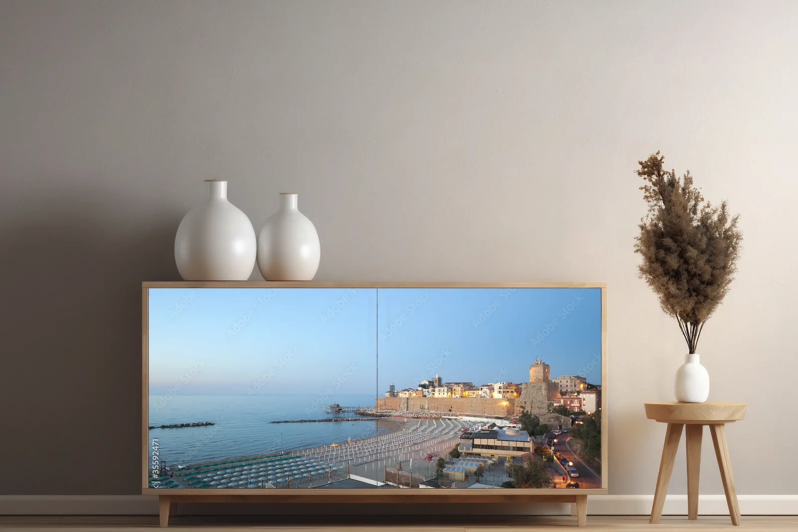 Wieczorny urok plaży Termoli