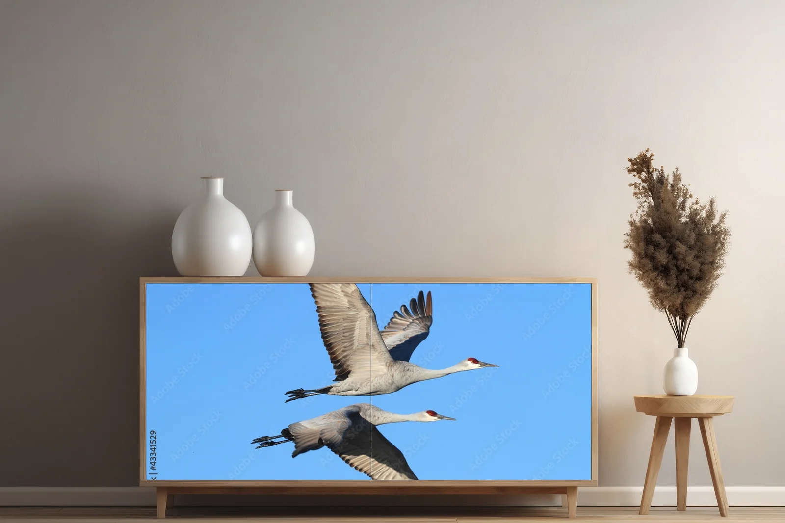 Elegancja w błękicie: Grus canadensis w szlachetnych tonacjach