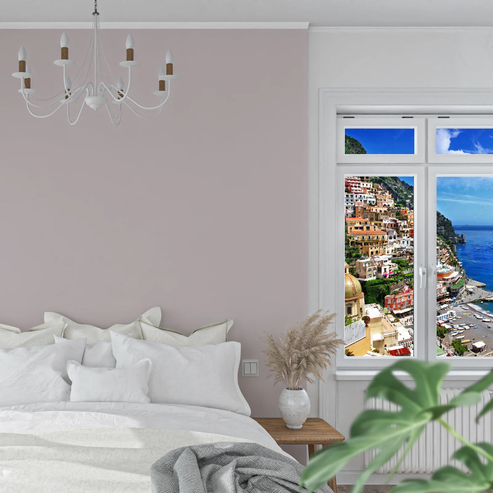Romantyczne widoki Positano na Amalfi