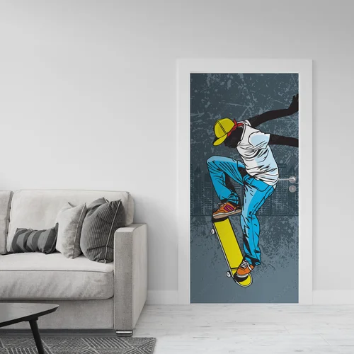 Skateboarding: Młodzieńcza energia w nostalgicznych barwach