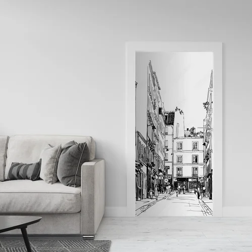 Urokliwe uliczki Paryża w monochromatycznej palecie