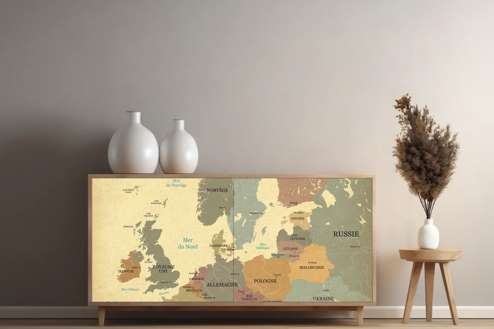 Vintage map of Europe – Nostalgiczne odcienie