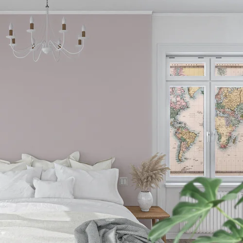 Old Antique World Map na Projekcji Mercatora