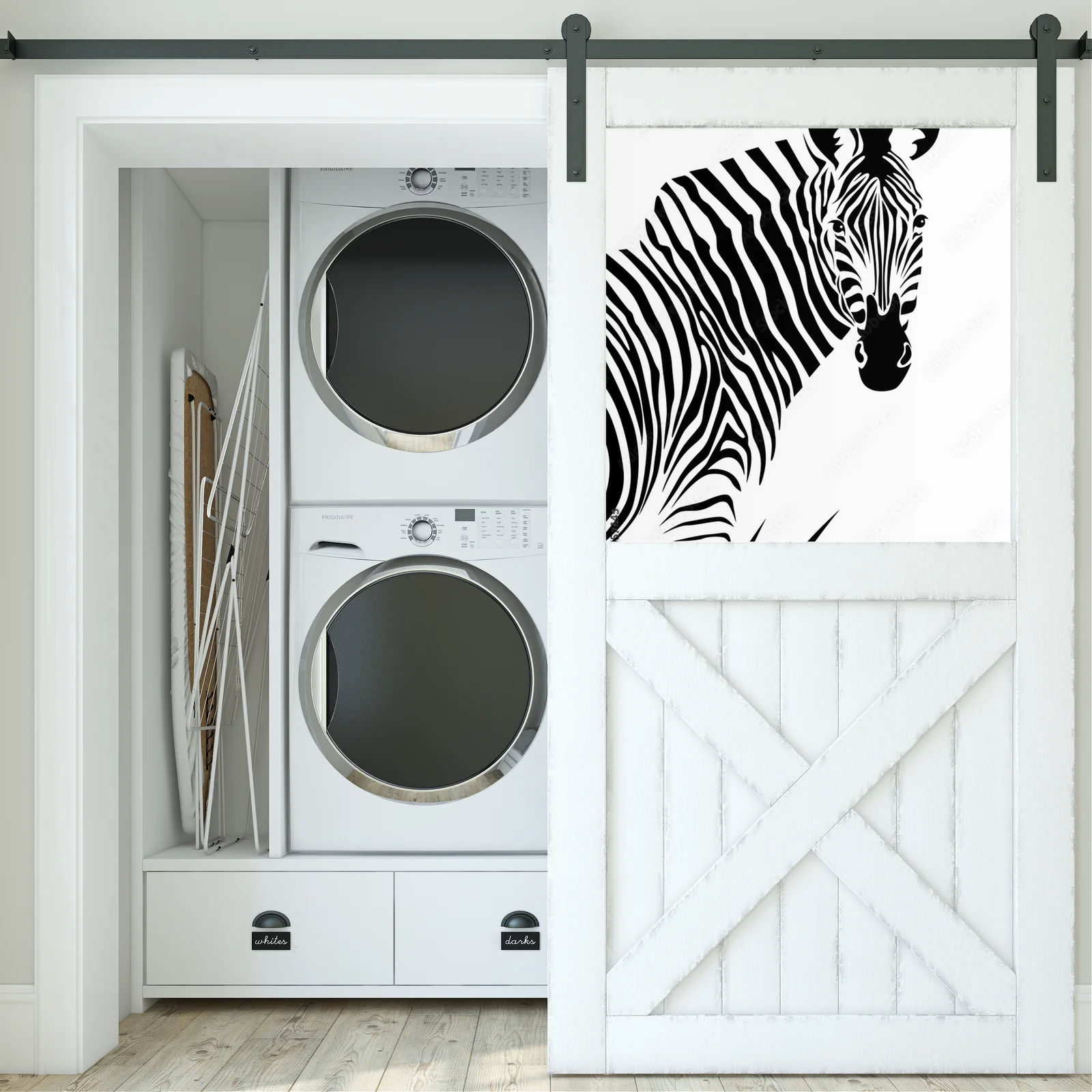 Elegancka zebra w harmonijnym czerni i bieli