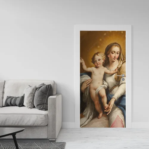 Detale świętej Maryi w ciepłych barwach Verony