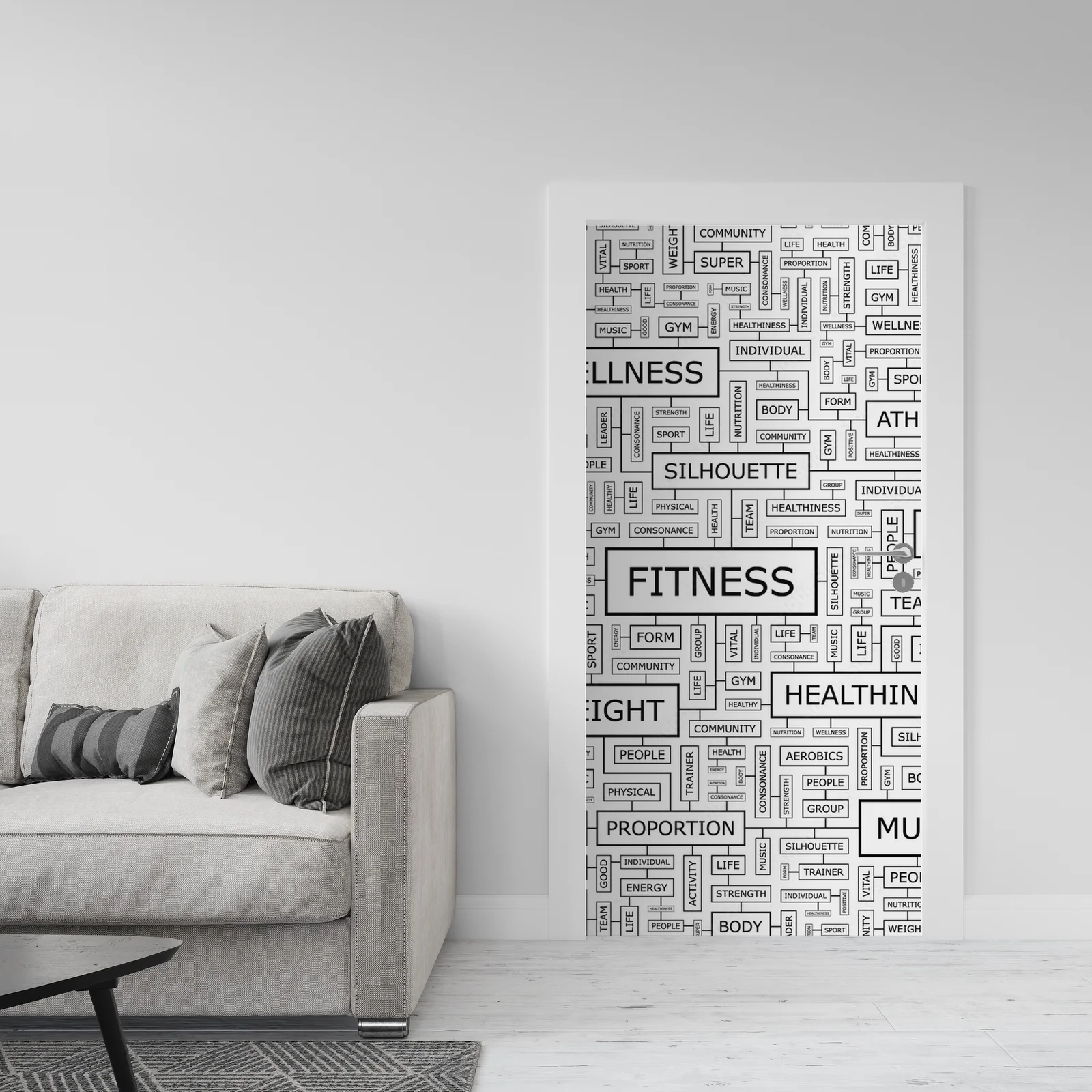 Fitness w monochromatycznej harmonii
