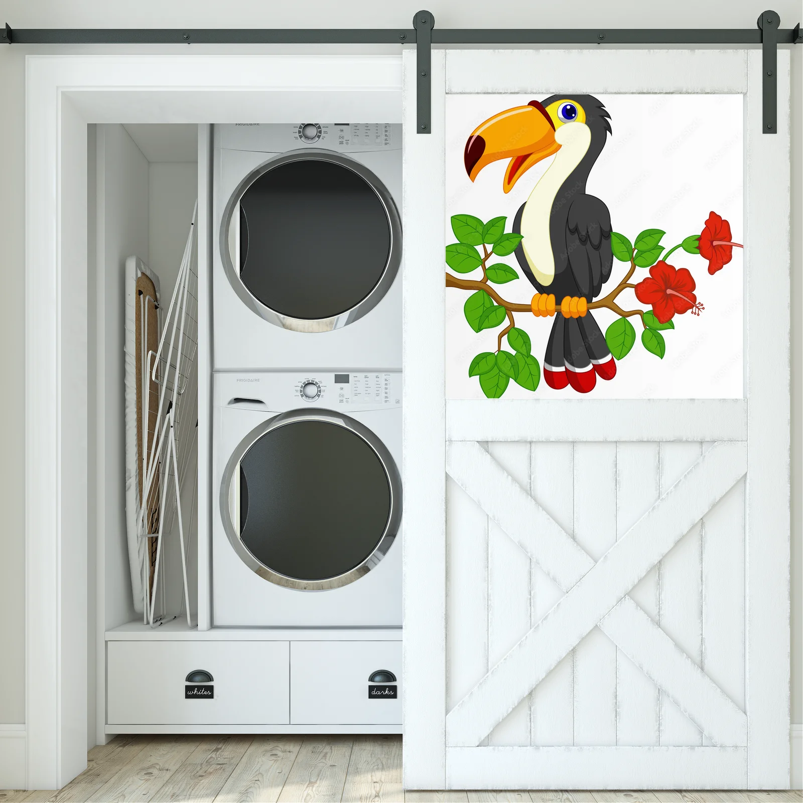 Urokliwy toucan na tle letnich barw