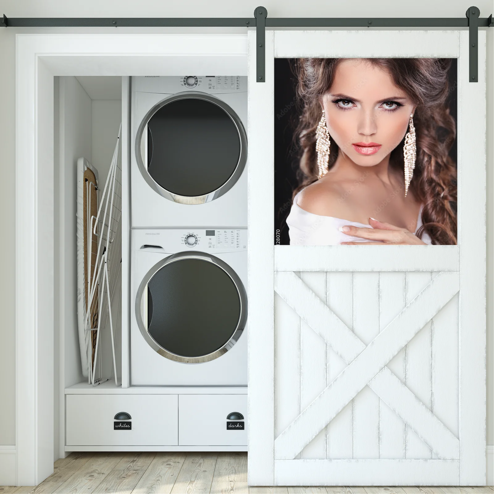 Elegancka modelka w delikatnych odcieniach piękna