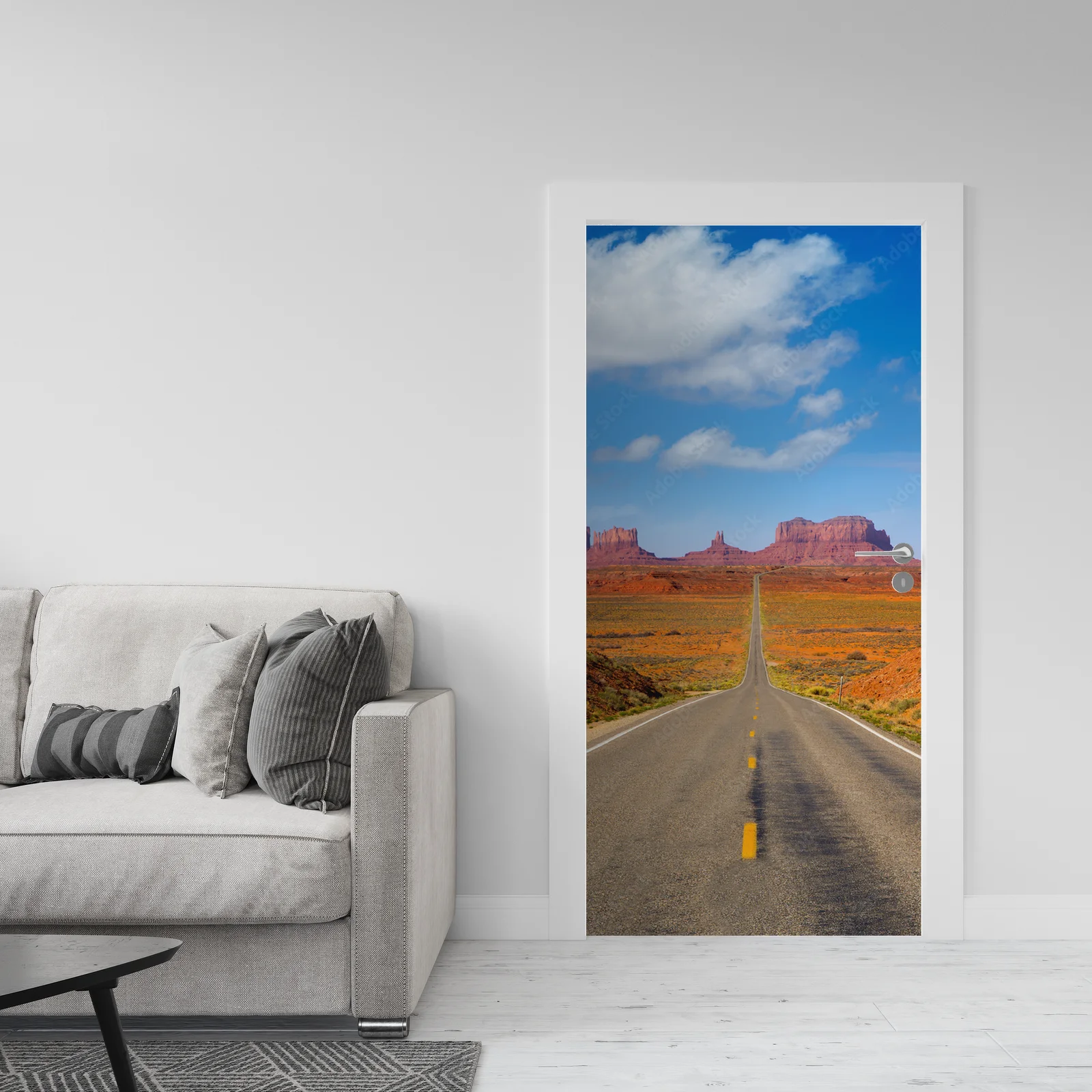Zachwycający widok na Monument Valley w intensywnych barwach