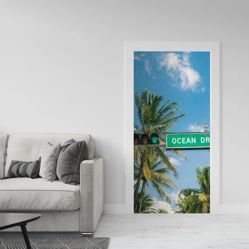 Kolorowa podróż wzdłuż Ocean Drive w Miami