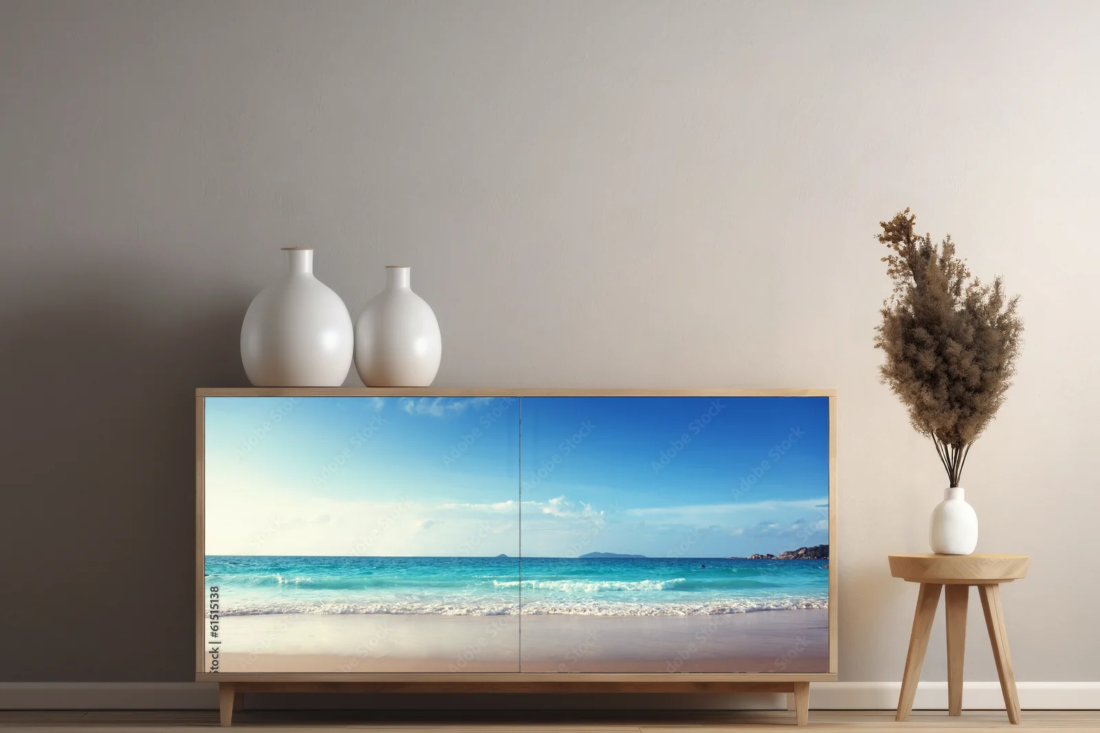 Magiczny zachód słońca na plaży Seychelli