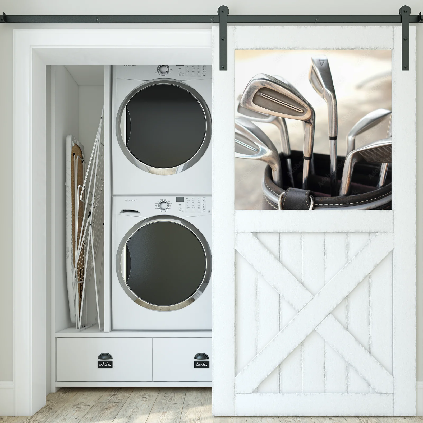 Eleganckie metalowe akcesoria golfowe w harmonijnym zestawieniu