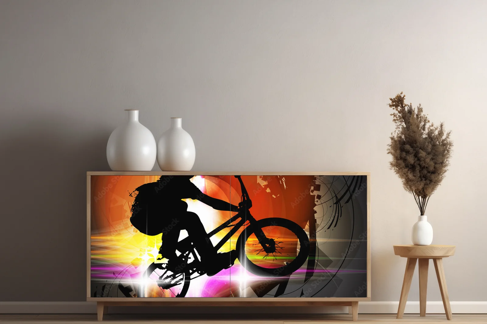 Ekstremalne skoki BMX w miejskiej scenerii