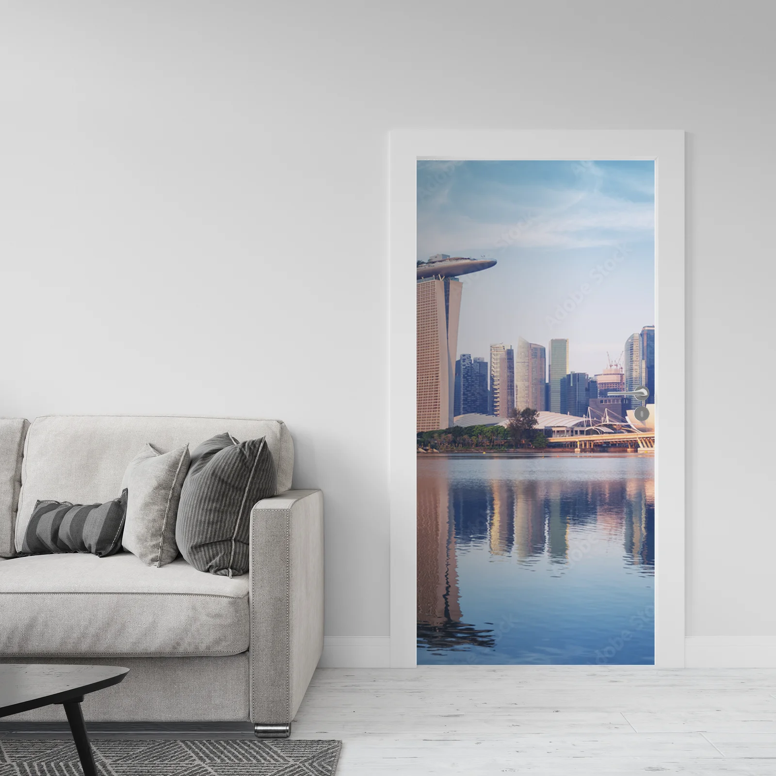Wschód słońca nad dynamiczną panoramą Singapuru