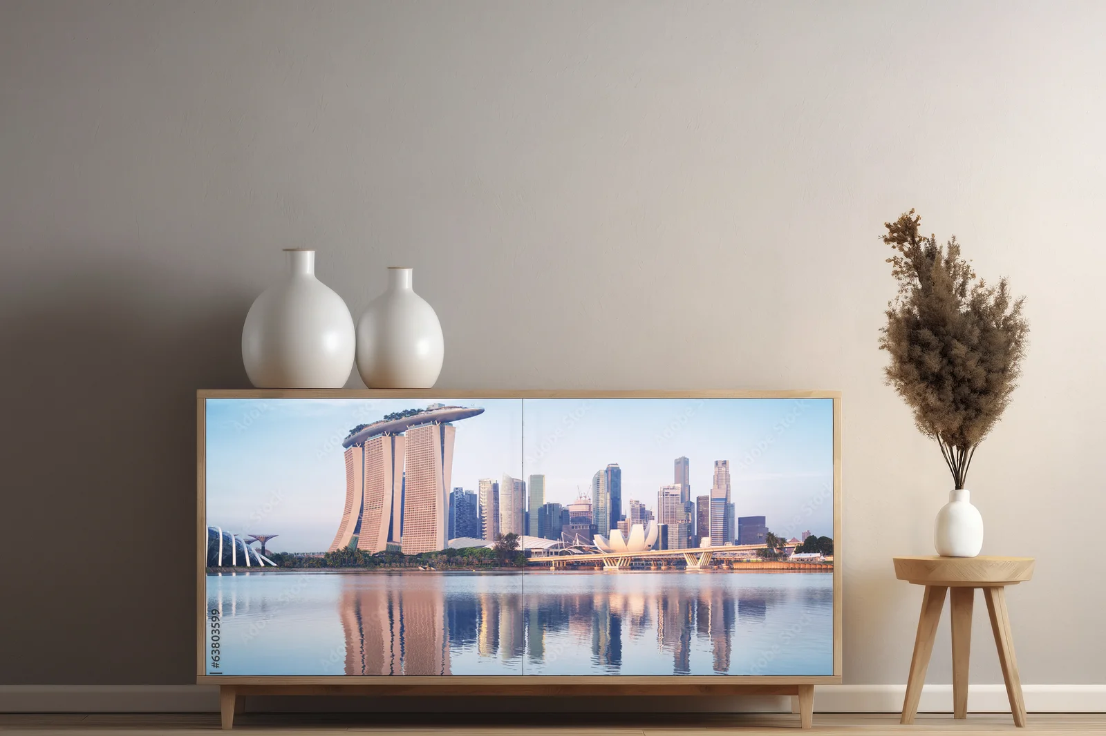 Wschód słońca nad dynamiczną panoramą Singapuru