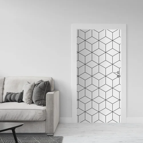 Geometryczne motywy w delikatnych odcieniach bieli
