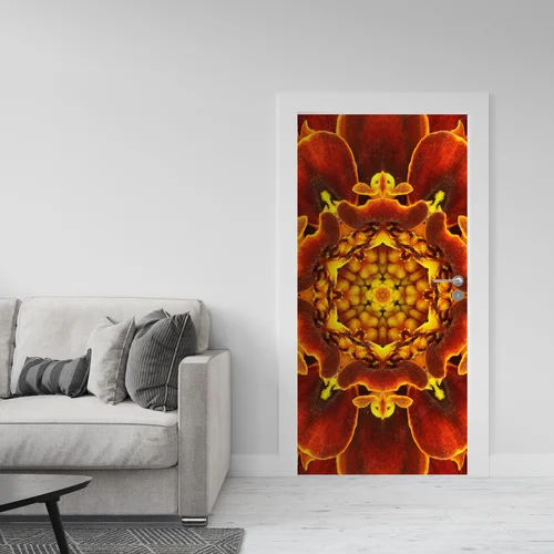 Intensywna mandala w odcieniach wiśni i purpury