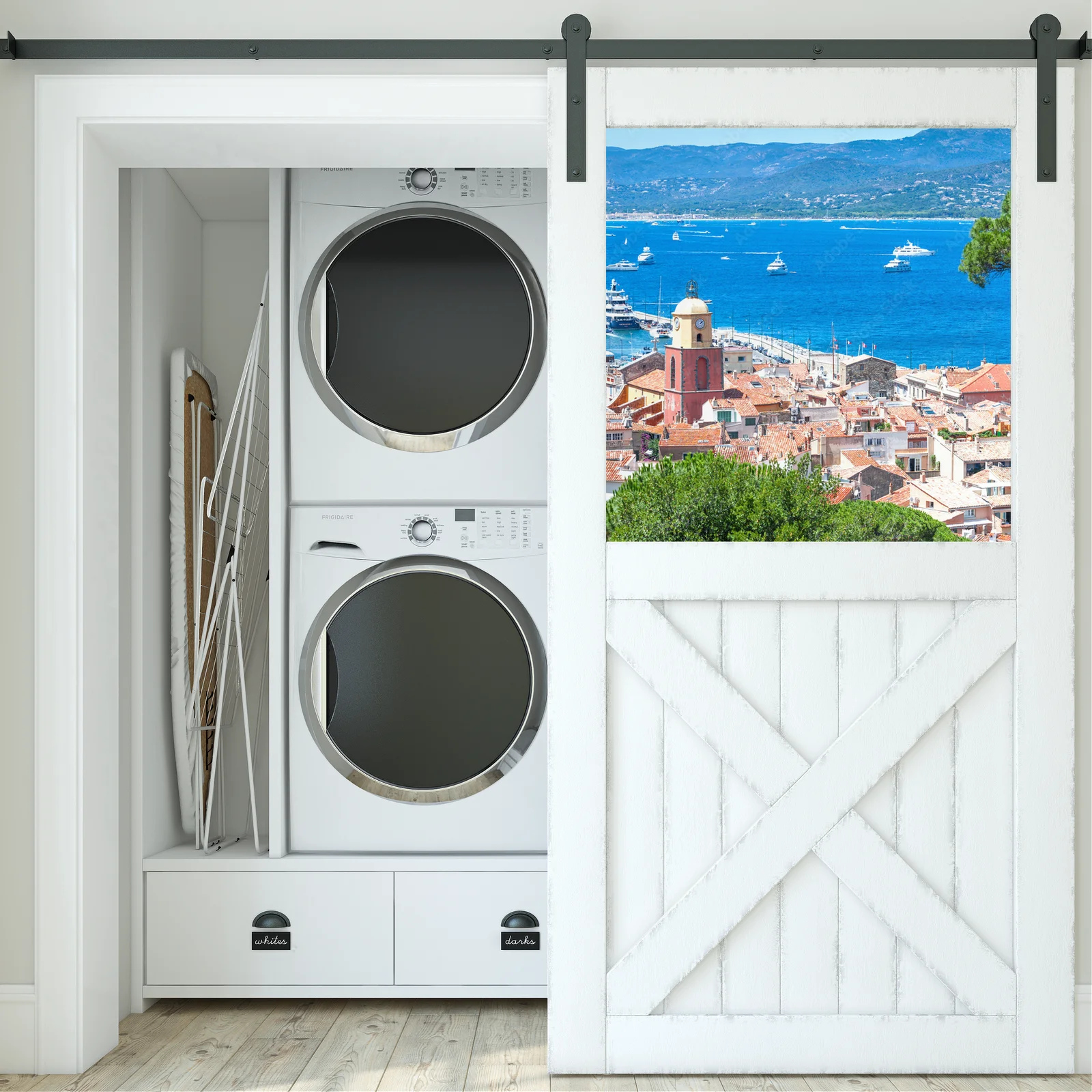 Panoramiczny widok na zatokę Saint-Tropez
