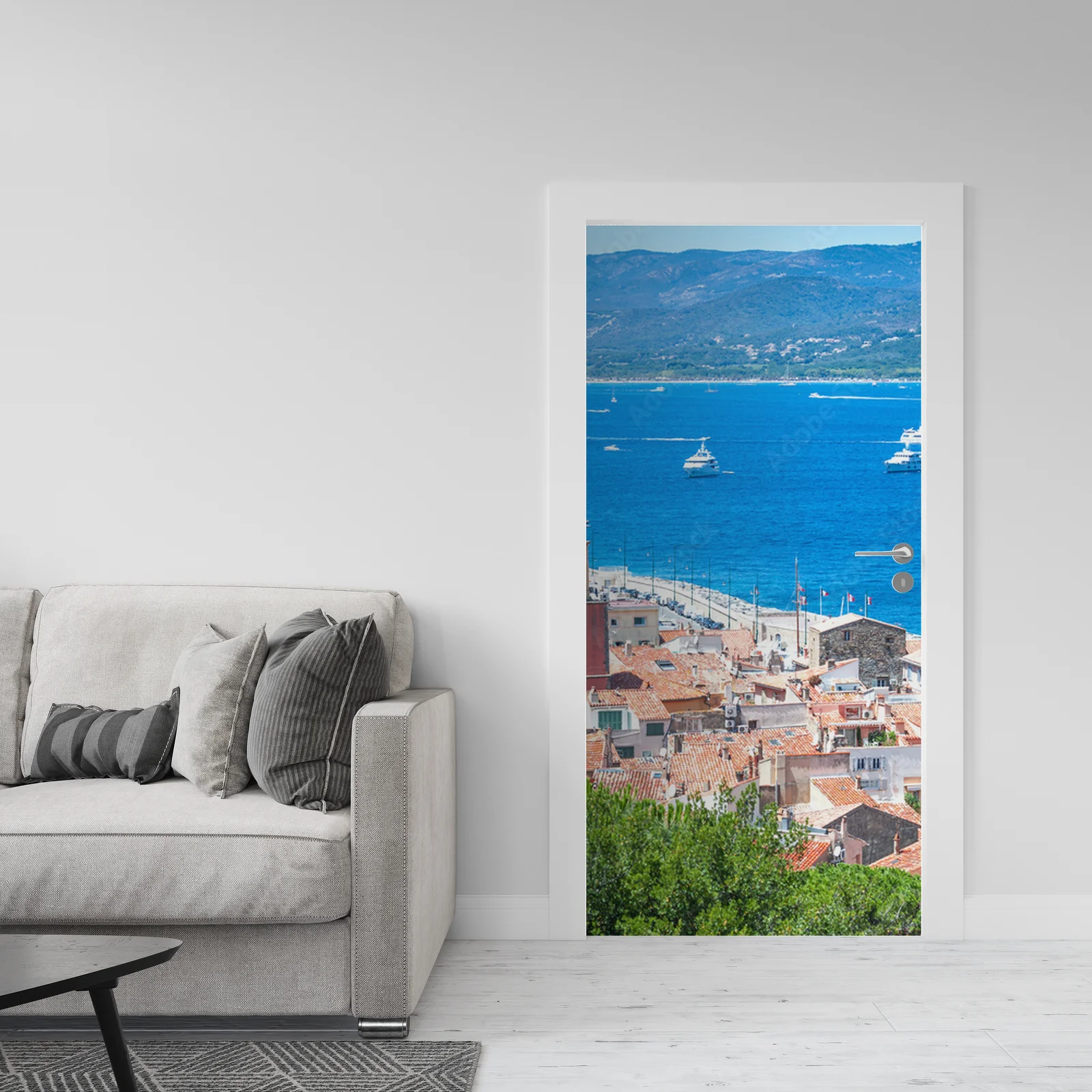 Panoramiczny widok na zatokę Saint-Tropez