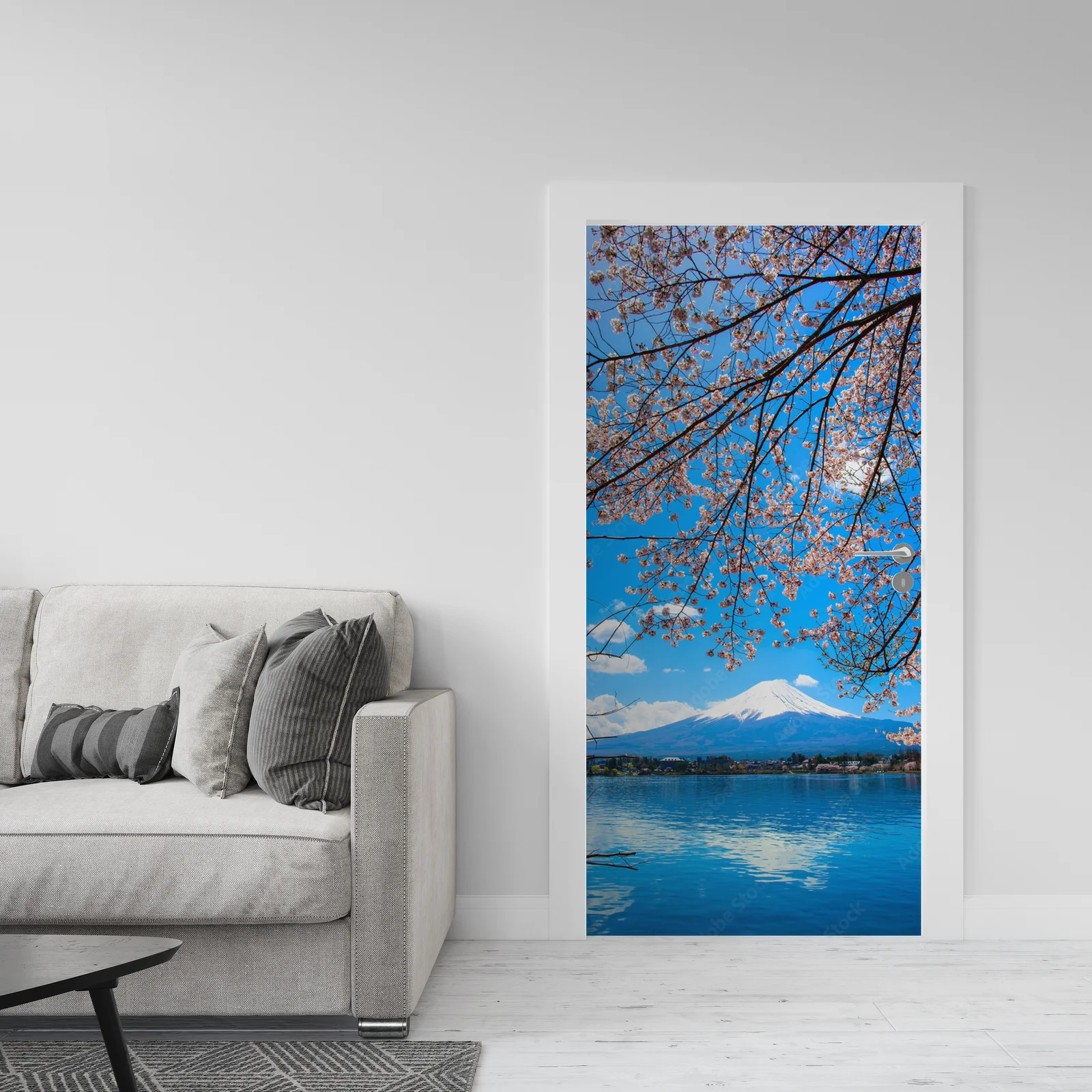 Cudowne Pejzaże Mt. Fuji w Chłodnych Odcieniach