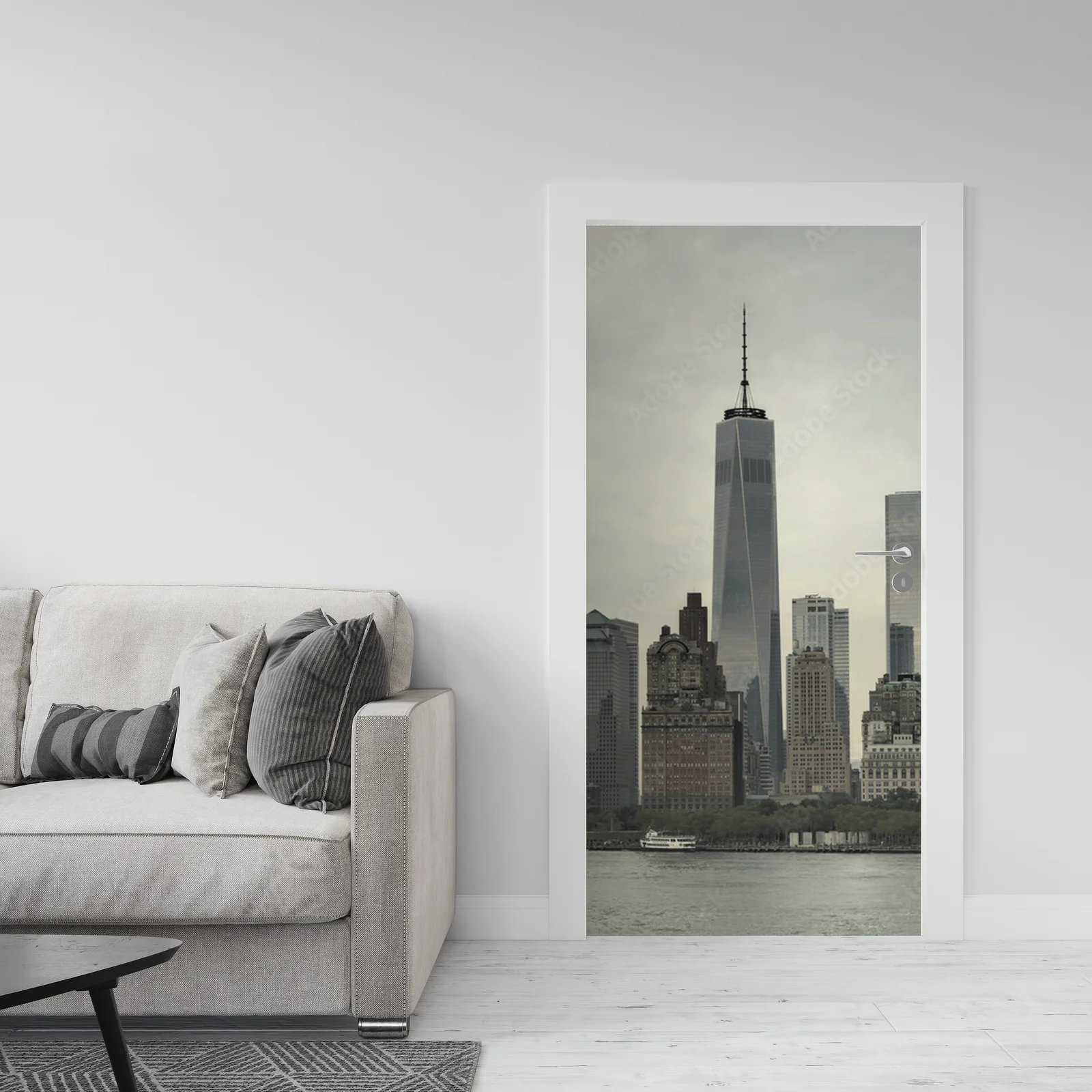 Przyciągające spojrzenie Manhattan w pastelowych tonach