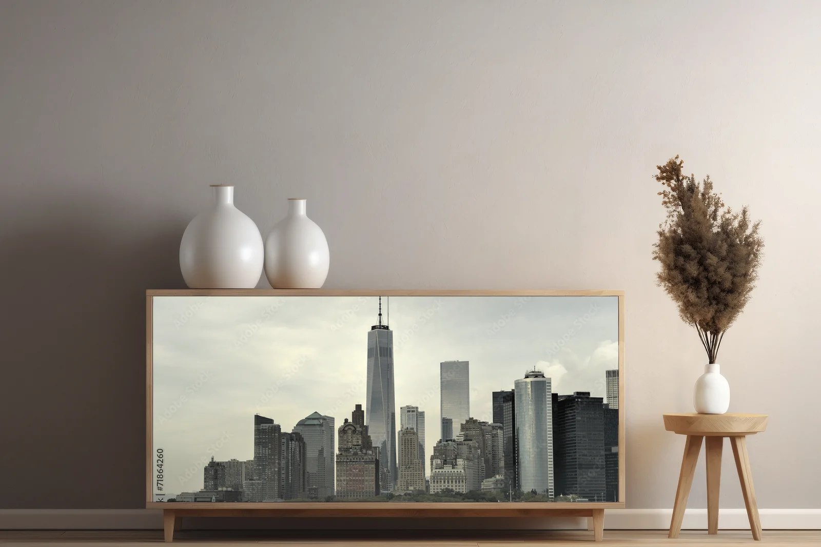 Przyciągające spojrzenie Manhattan w pastelowych tonach