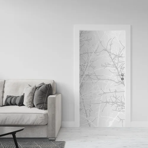 Wiosenne odcienie drzew w monochromatycznej harmonii