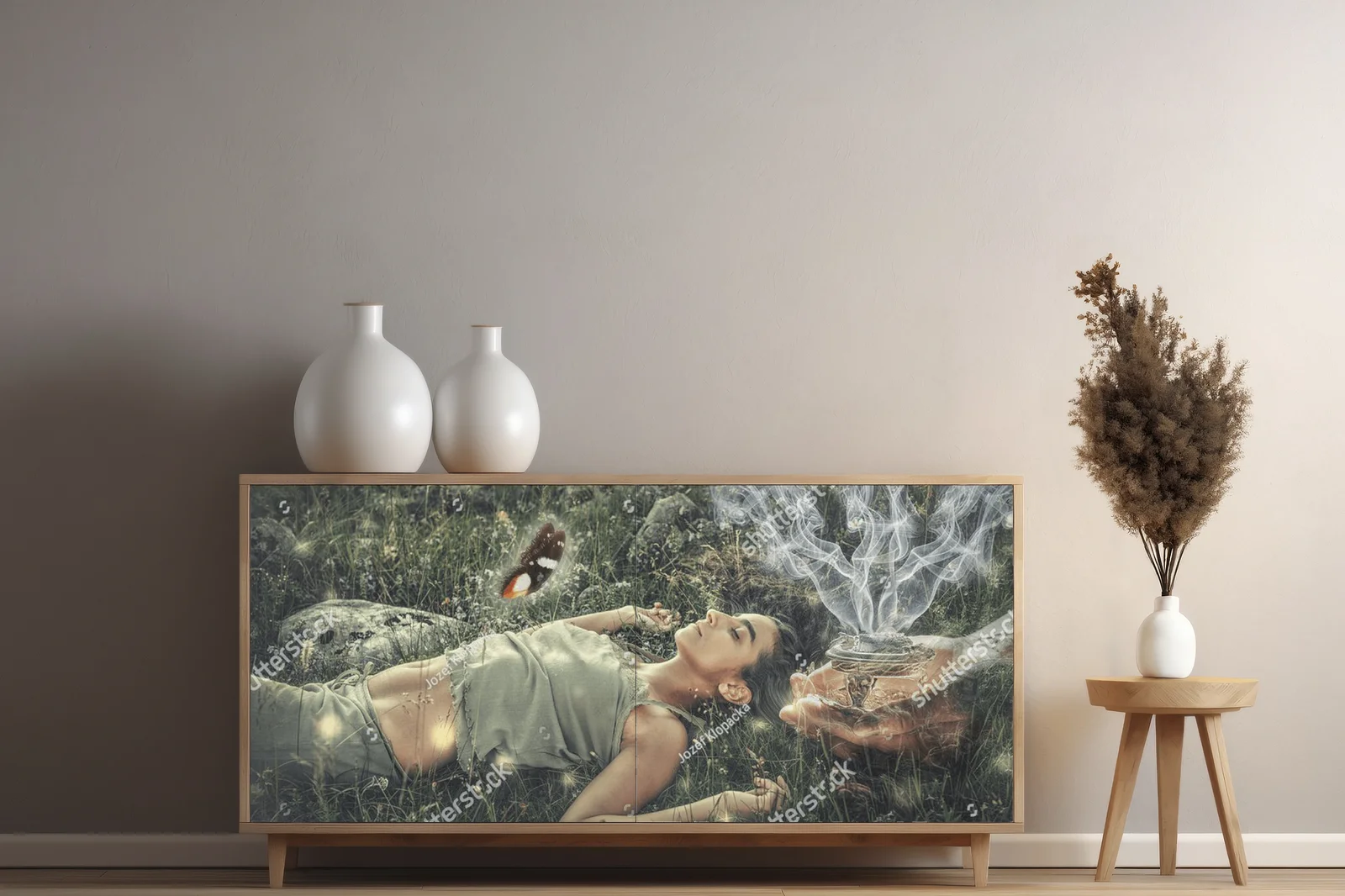 Magia natury: kobiet wśród aromatycznych dymów