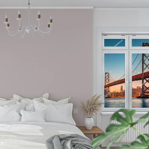Klasyczny widok panoramy San Francisco o zmierzchu