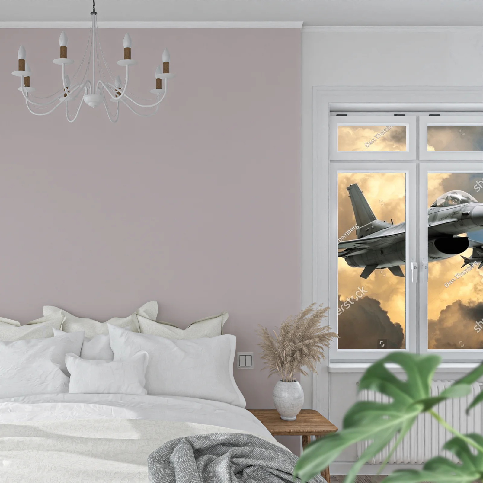 F-16 Fighting Falcon w dramatycznym niebie
