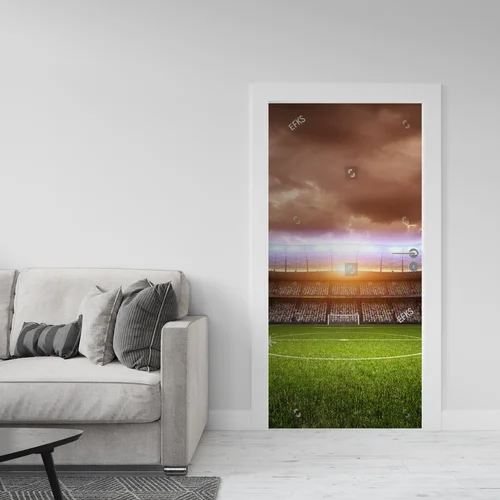 Rozświetlona arena w mroku nocy